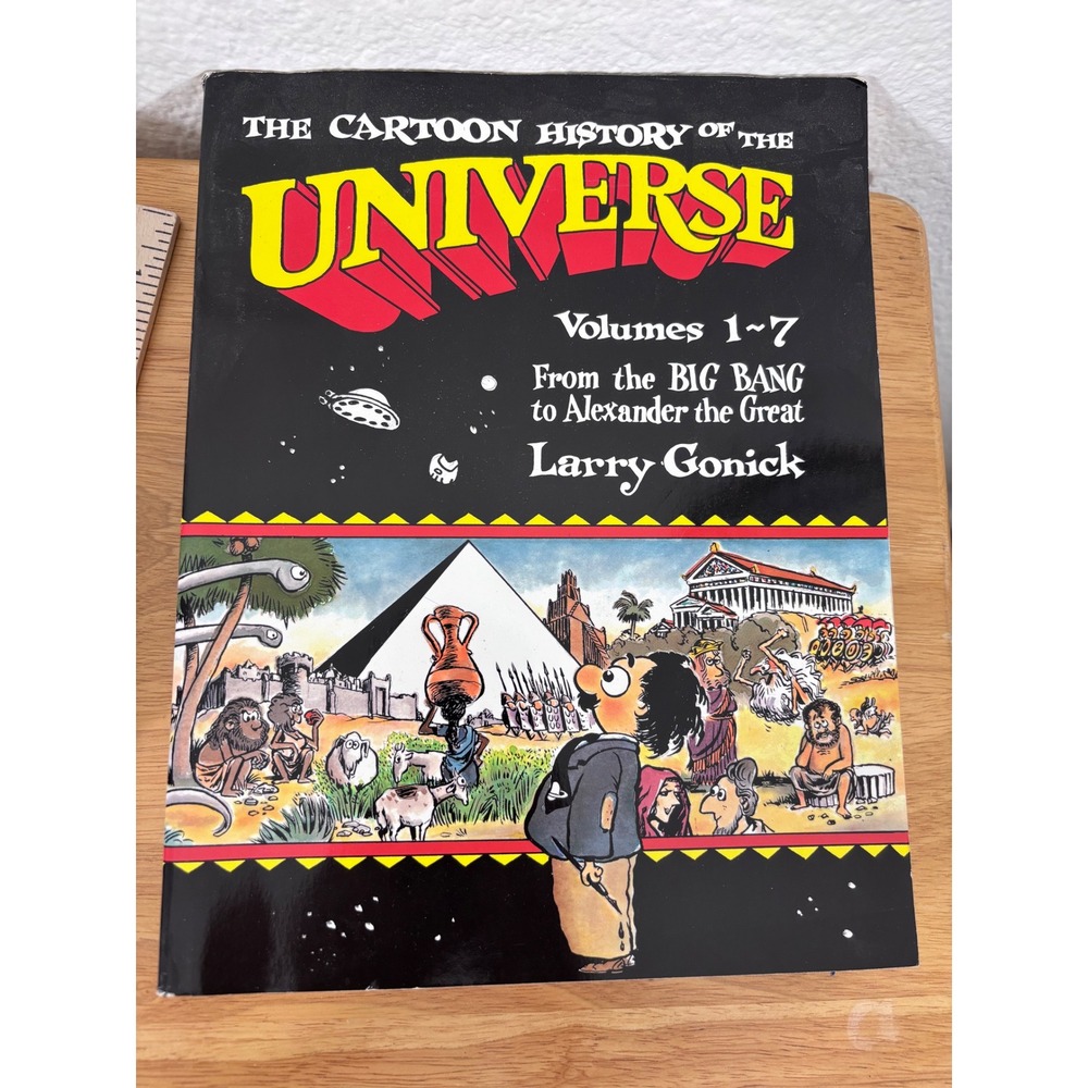 Larry Gonick Cartoon History of the Universe Volumes 1-7 Unisex Black Book